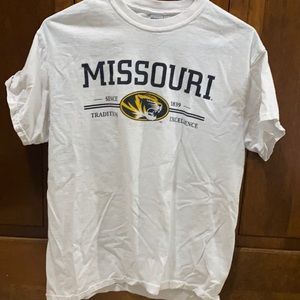White Mizzou Tshirt